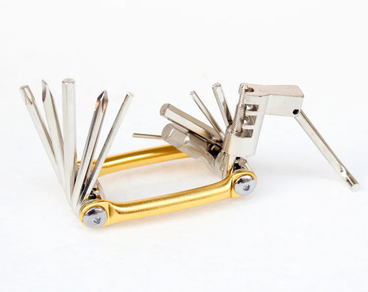 Bicycle Repair Tool Set with Hex Wrench and Chain Breaker