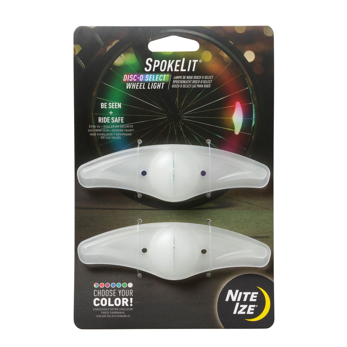 Nite Ize SpokeLit Disc-O Select Wheel Lights - 2 Pack