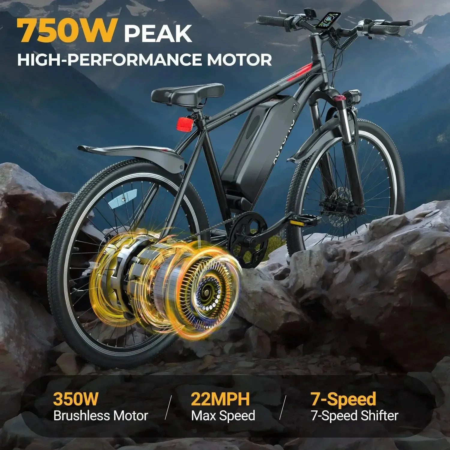 Bici elettrica AOVO Pro BK90 / BK520