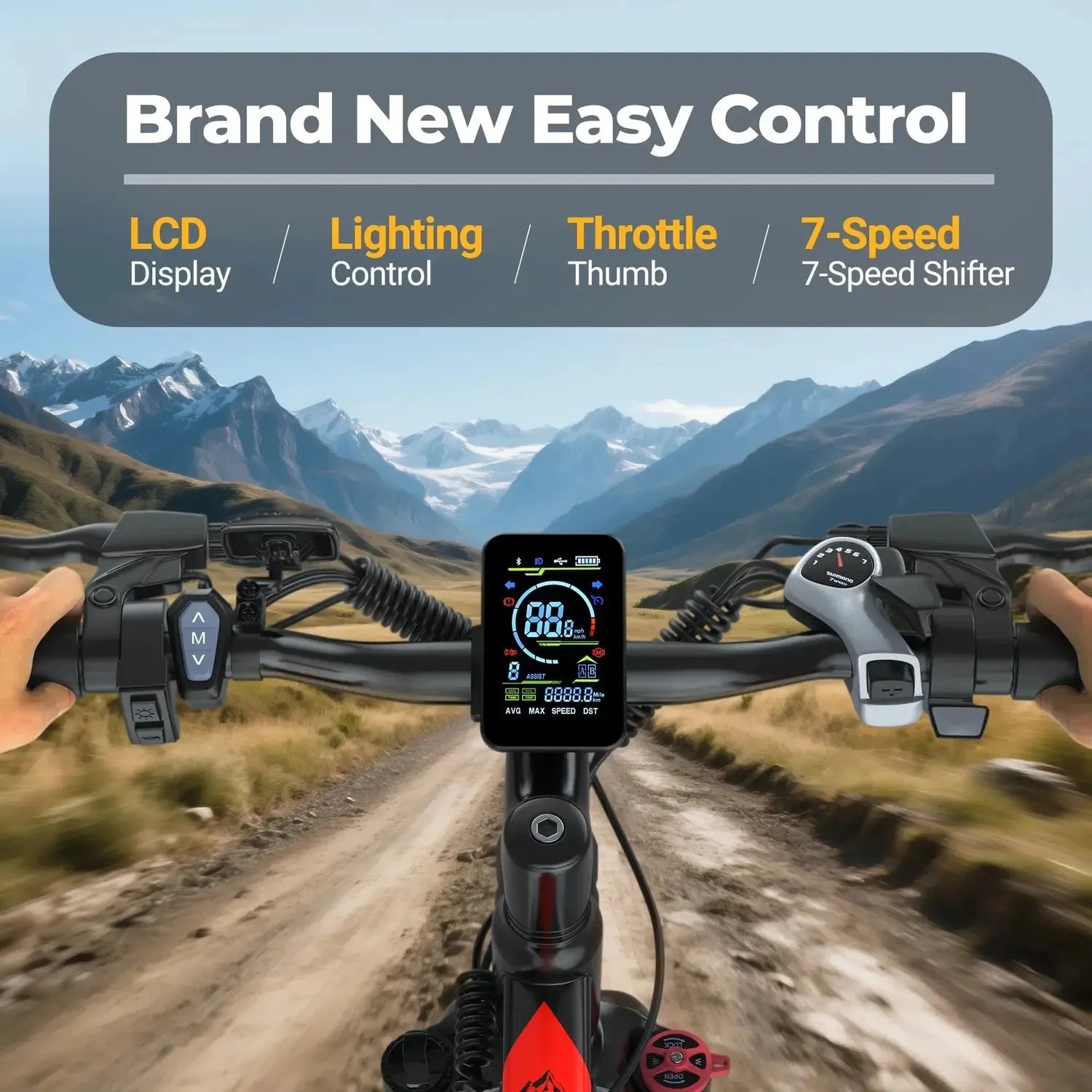 AOVOPRO BK90 Electric Bike for Adults & Teens Foldable Fat Tyre up to 35 Km/h