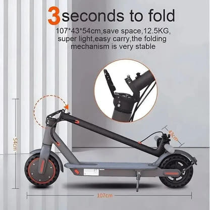AOVOPRO Tuya Electric Scooter Foldable with App and Solid Tyres up to 31 Km/h