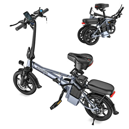 AOVOPRO EB60 Foldable Electric Bike Fat Tyre with Dual Suspension up to 35 Km/h