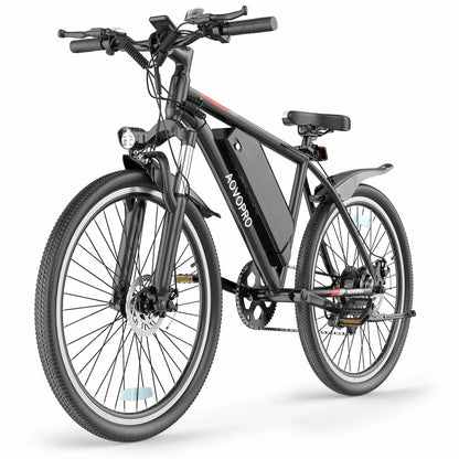 AOVO PRO BK520 Electric Bike | 26-Inch Commuter E-Bike up to 22 Mph