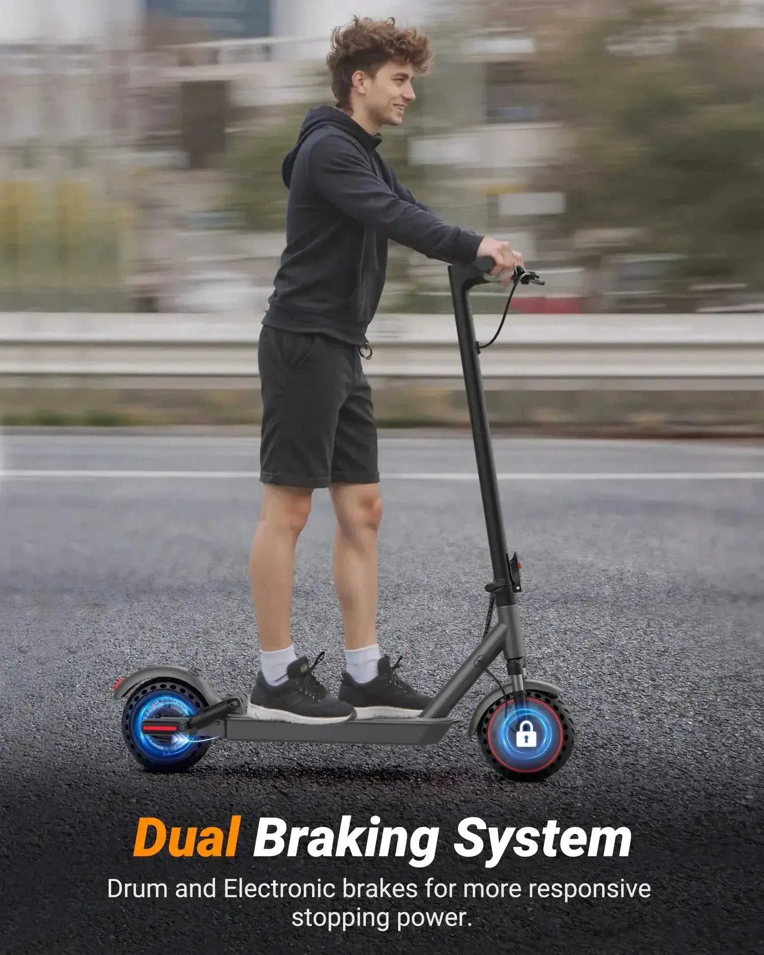 LADPED LP07 Electric Scooter Folding Waterproof for Adults up to 35 Km/h
