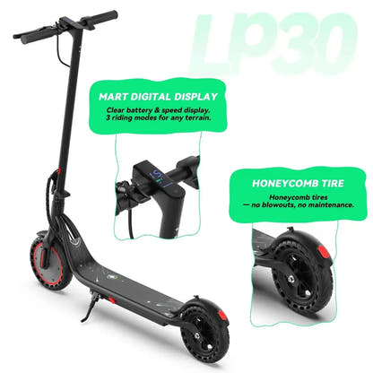 LADPED LP30 Electric Scooter Foldable Lightweight for Adults up to 32 Km/h