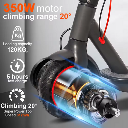 AOVO Tuya Folding Electric Scooter – 25 km/h Speed, 30 km Range, Smart App, Portable & Lightweight for Easy Urban Commuting and Daily Travel