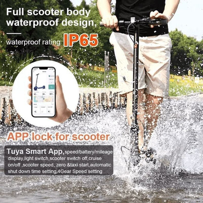 AOVO Tuya Folding Electric Scooter – 25 km/h Speed, 30 km Range, Smart App, Portable & Lightweight for Easy Urban Commuting and Daily Travel