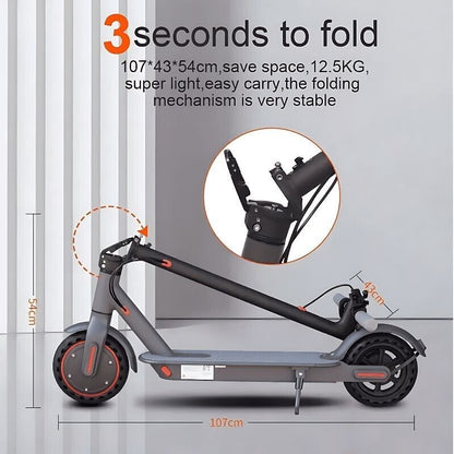 AOVO Tuya Folding Electric Scooter – 25 km/h Speed, 30 km Range, Smart App, Portable & Lightweight for Easy Urban Commuting and Daily Travel