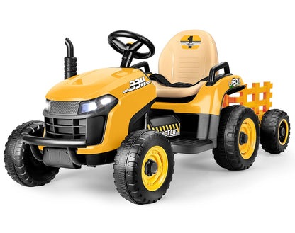 ARBELI 12V Kids Ride On Tractor – Tiltable Trailer, Remote Control & Bluetooth