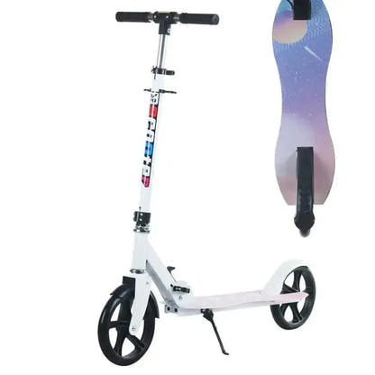 Adult and Youth Folding Scooter with Hand Brake Lightweight Foldable Design