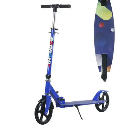 Adult and Youth Folding Scooter with Hand Brake Lightweight Foldable Design
