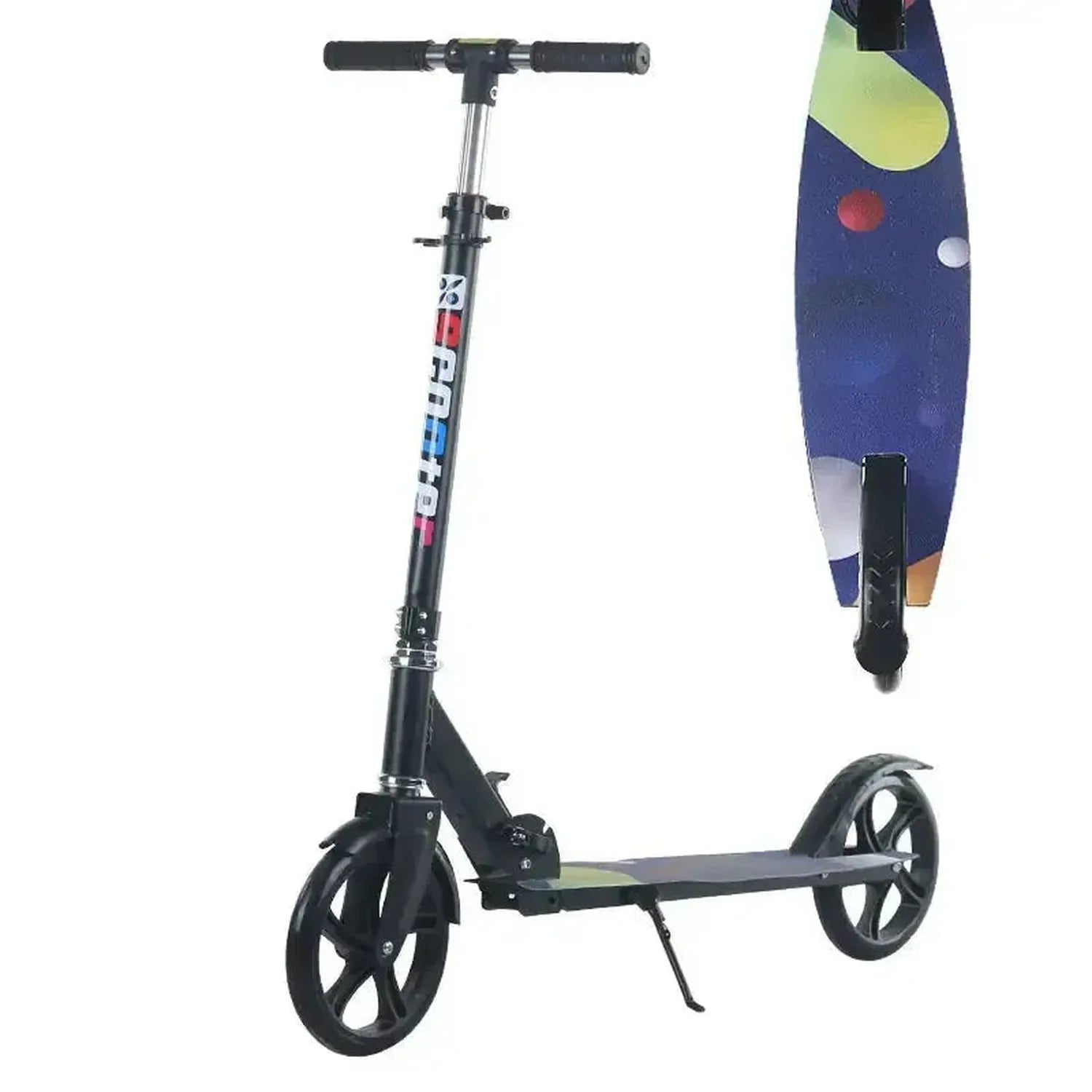 Adult and Youth Folding Scooter with Hand Brake Lightweight Foldable Design