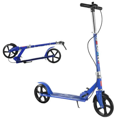 Adult and Youth Folding Scooter with Hand Brake Lightweight Foldable Design