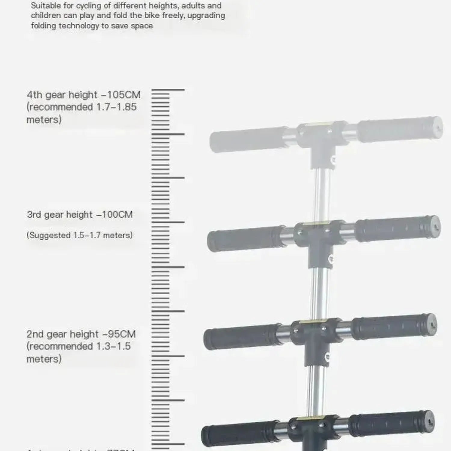 Adult and Youth Folding Scooter with Hand Brake Lightweight Foldable Design