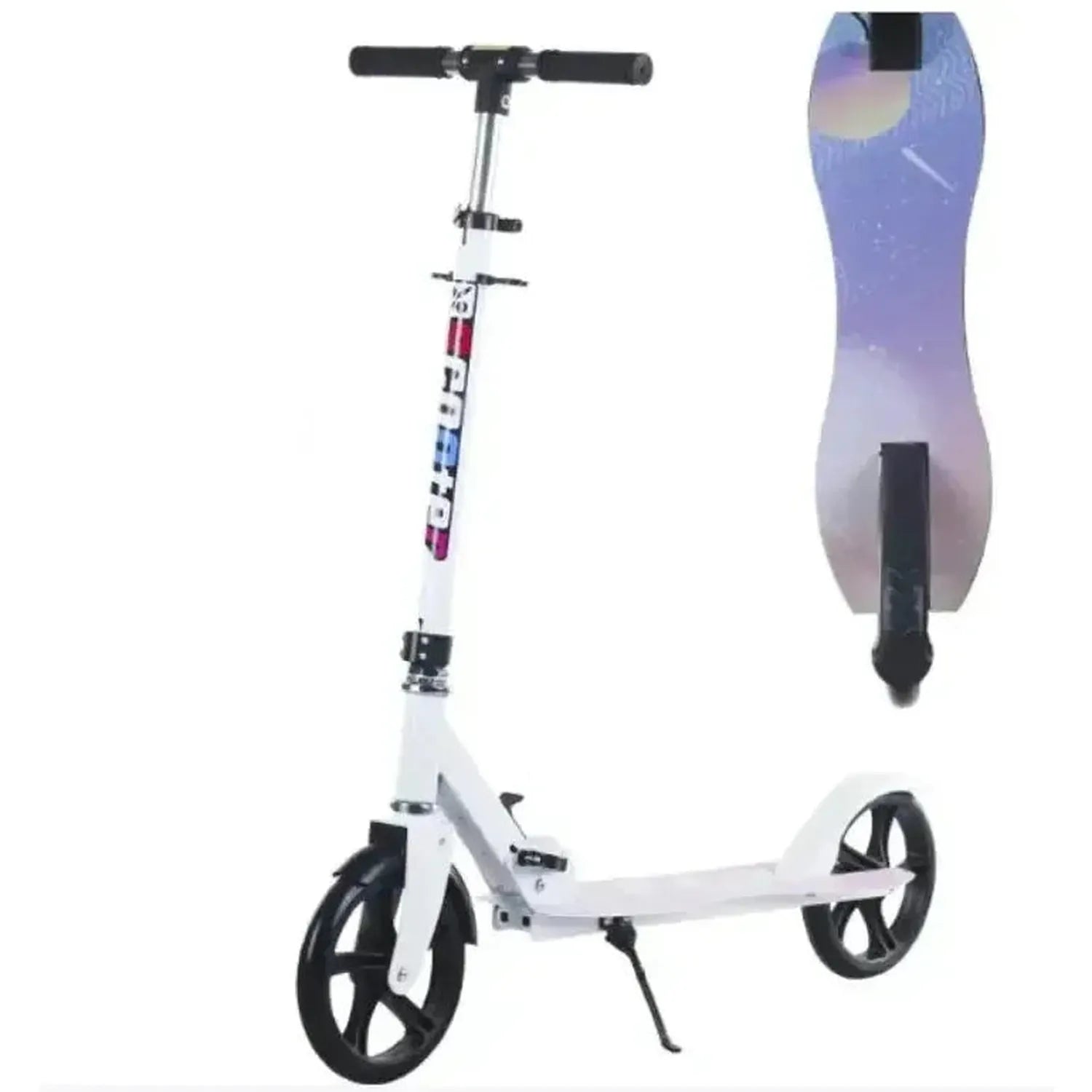 Adult and Youth Folding Scooter with Hand Brake Lightweight Foldable Design