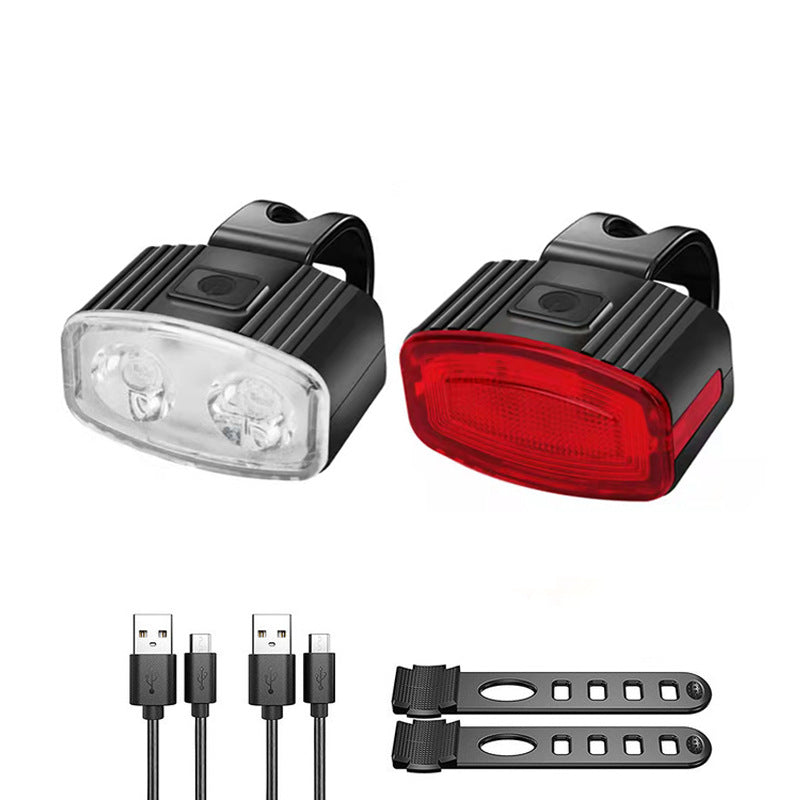 Bike Light Set USB Rechargeable – Front & Rear LED Cycling Lights