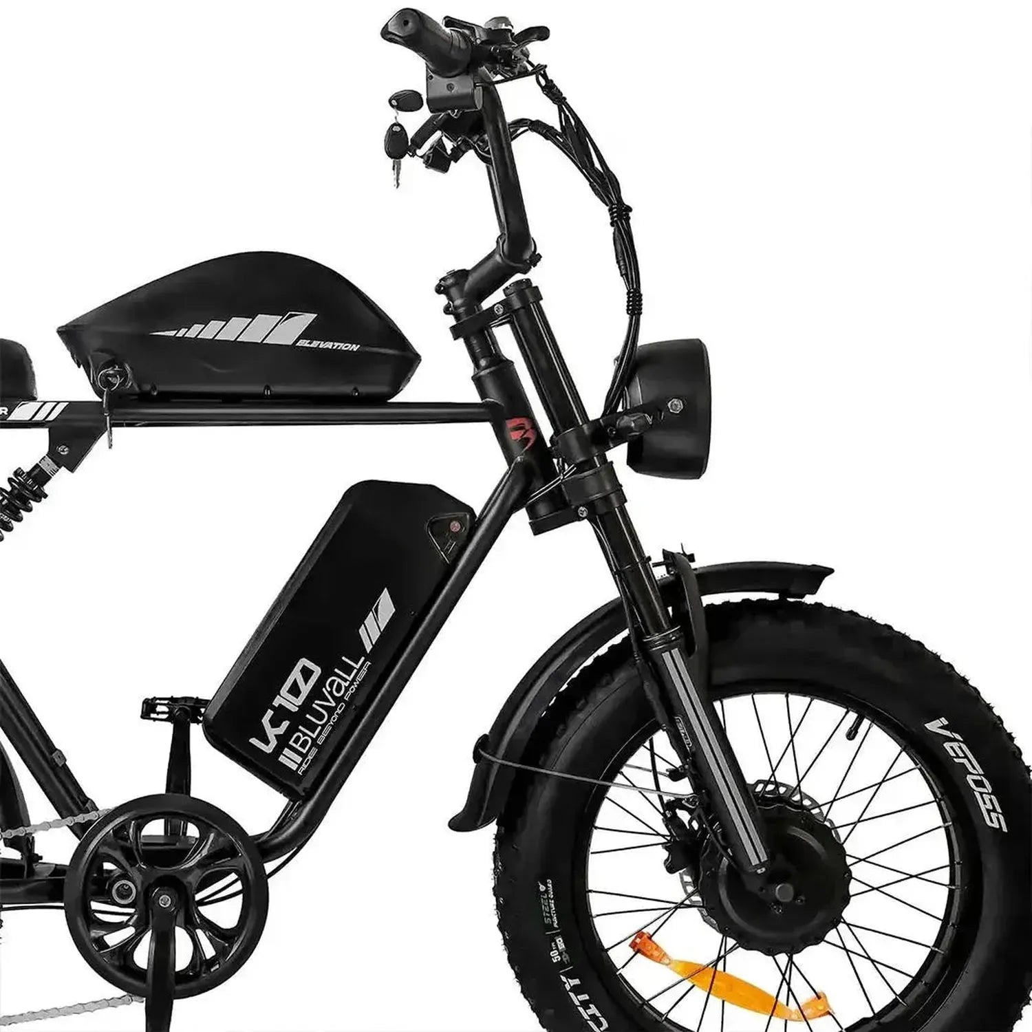 Bluvall K10 Trail Electric Bike Fat Tyre Long Range Dual Battery up to 56 Km/h