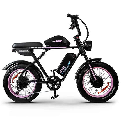 Bluvall K10 Trail Electric Bike Fat Tyre Long Range Dual Battery up to 56 Km/h