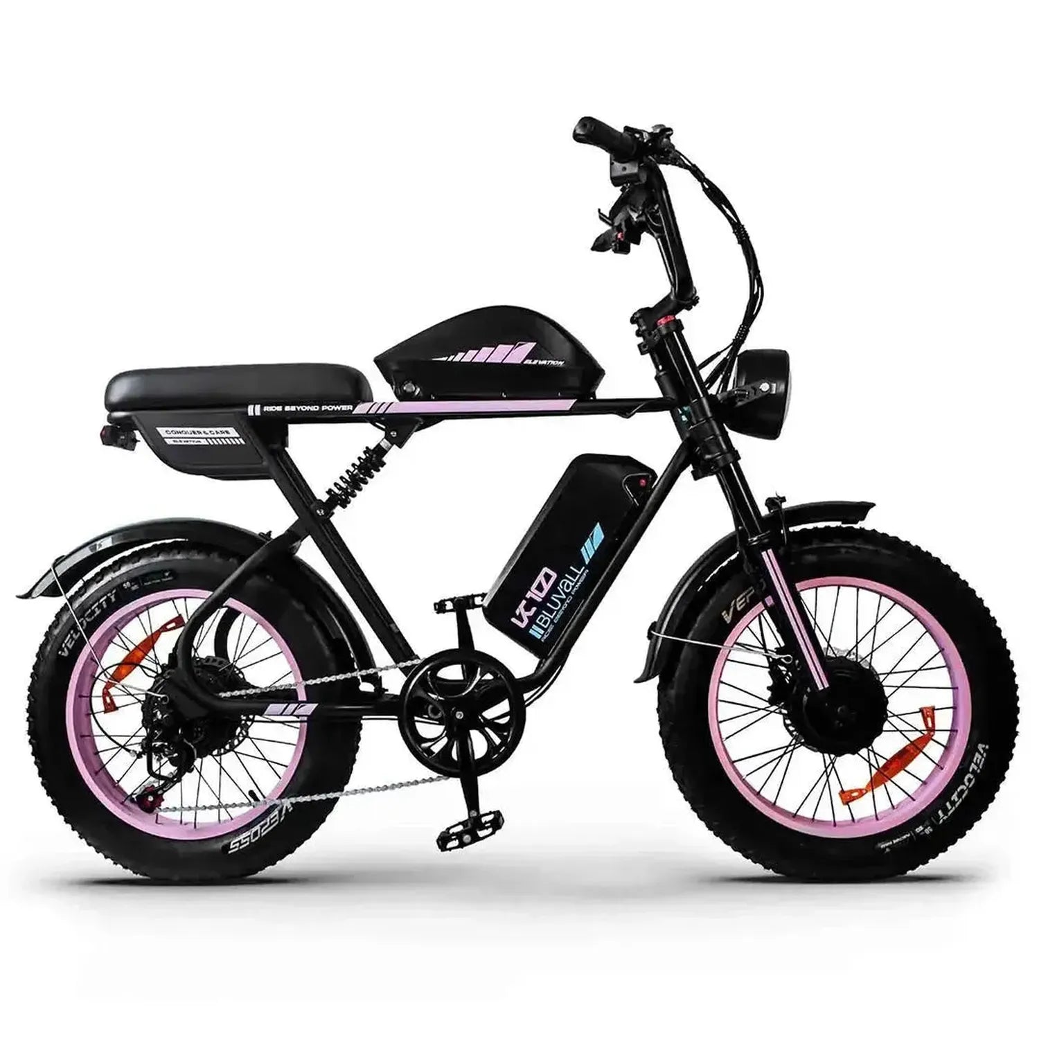 Bluvall K10 Trail Electric Bike Fat Tyre Long Range Dual Battery up to 56 Km/h