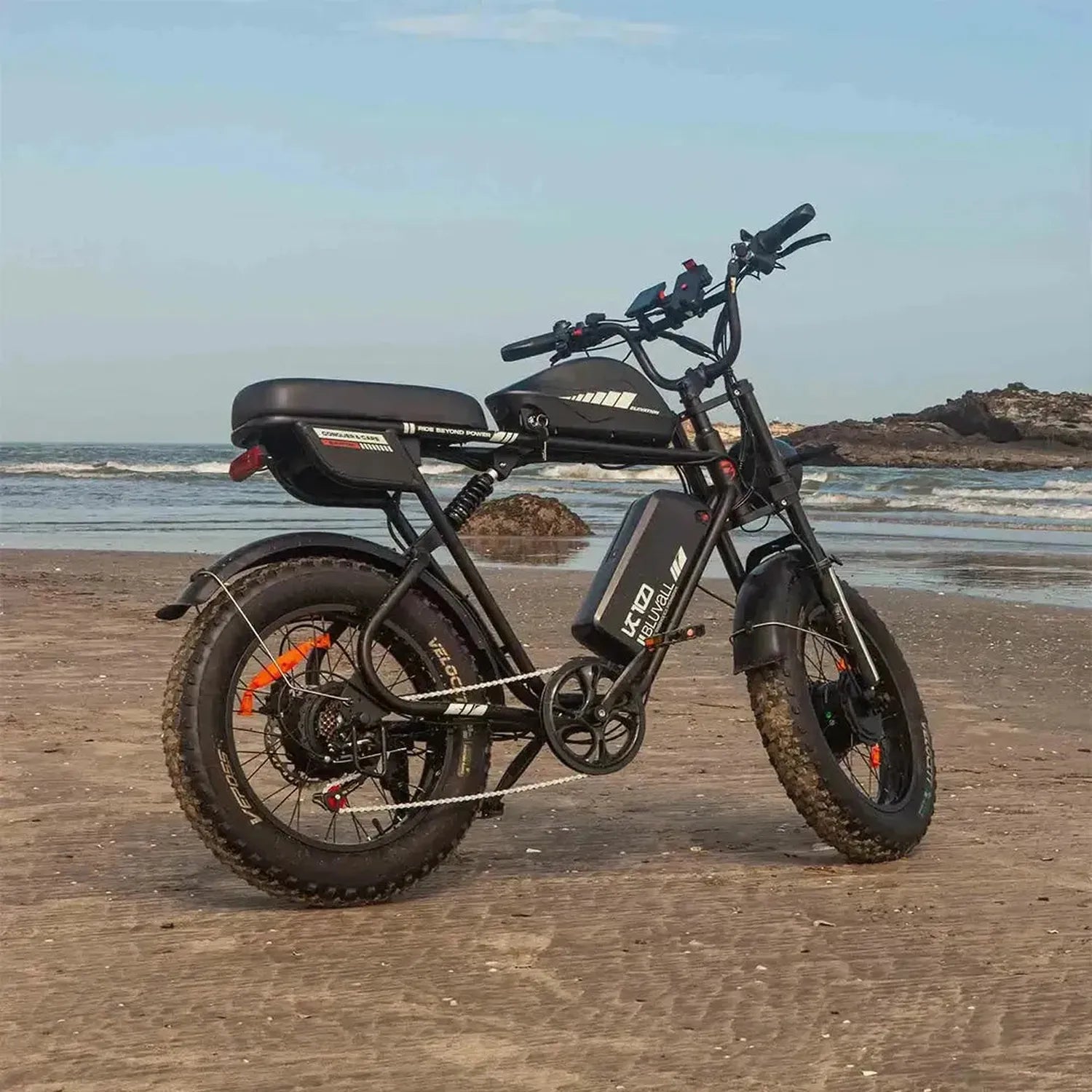 Bluvall K10 Trail Electric Bike Fat Tyre Long Range Dual Battery up to 56 Km/h