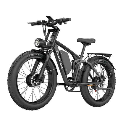Bluvall V1 Electric Bike Fat Tyre Long Range Full Suspension up to 56 Km/h