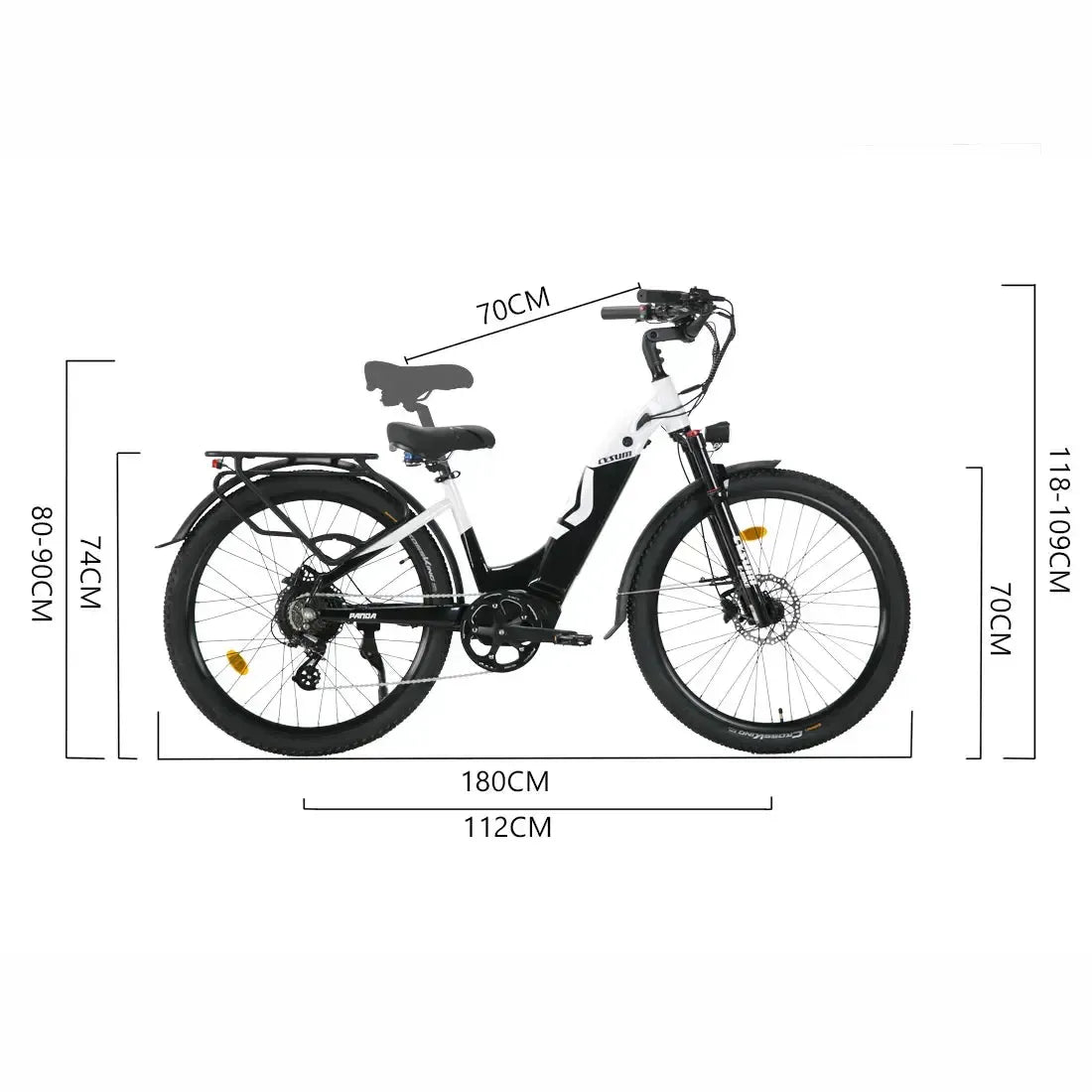 CYSUM Panda Step-Thru Electric Bike