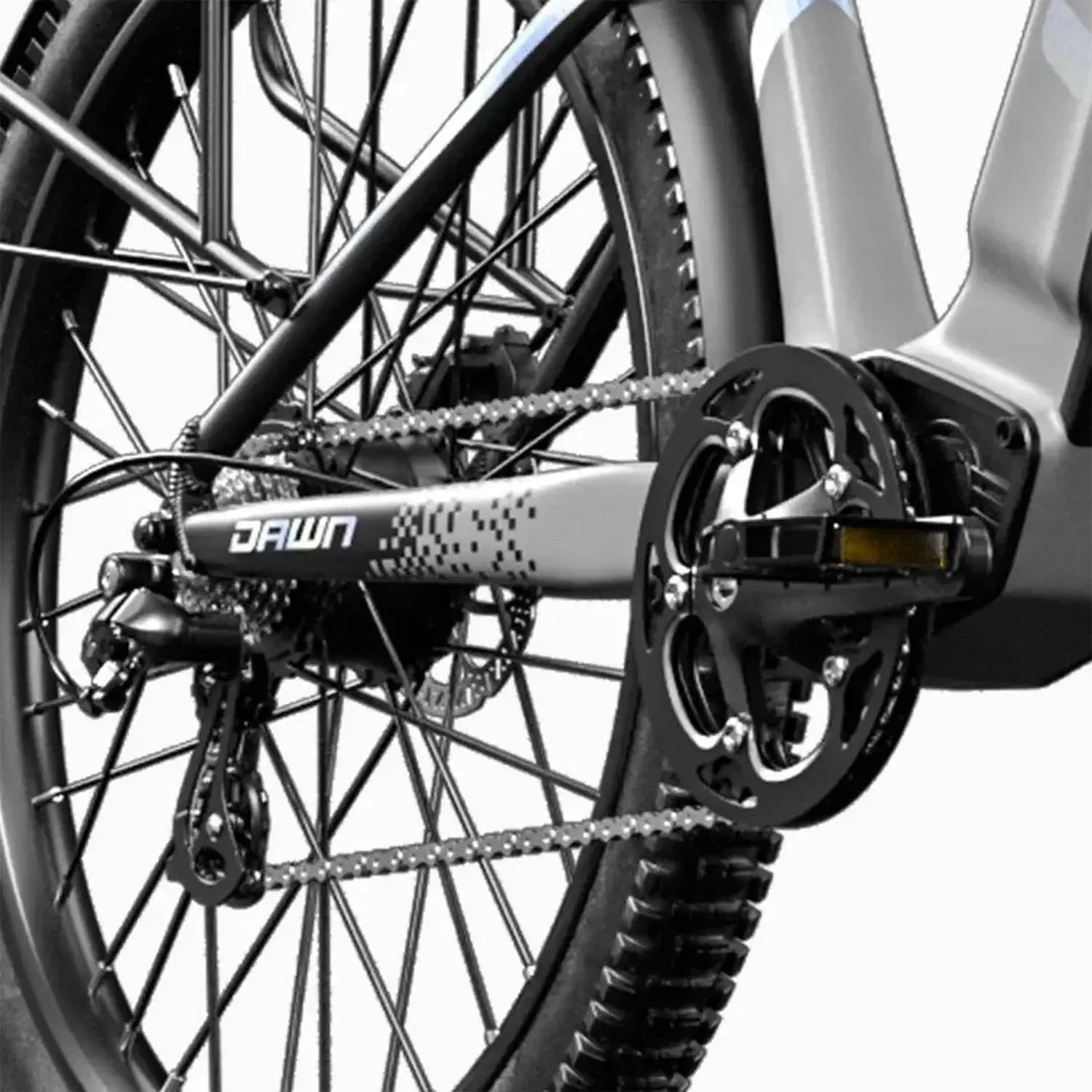 CYSUM Speedy Step Through Electric Bike with Rear Rack up to 42 Km/h