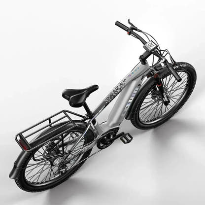 CYSUM Speedy Step Through Electric Bike with Rear Rack up to 42 Km/h