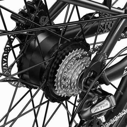 CYSUM Speedy Step Through Electric Bike with Rear Rack up to 42 Km/h