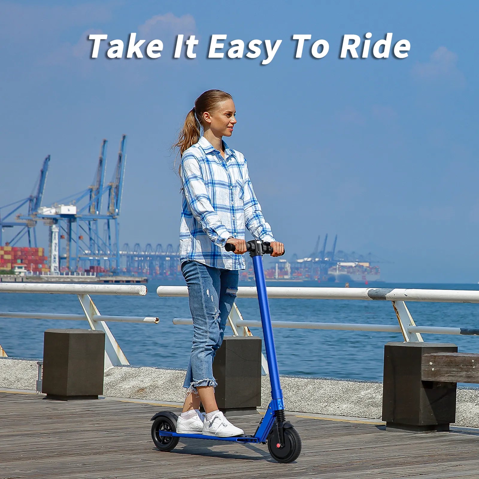 Caroma E5B Electric Scooter – 15.5MPH, 15 Mile Range, Foldable