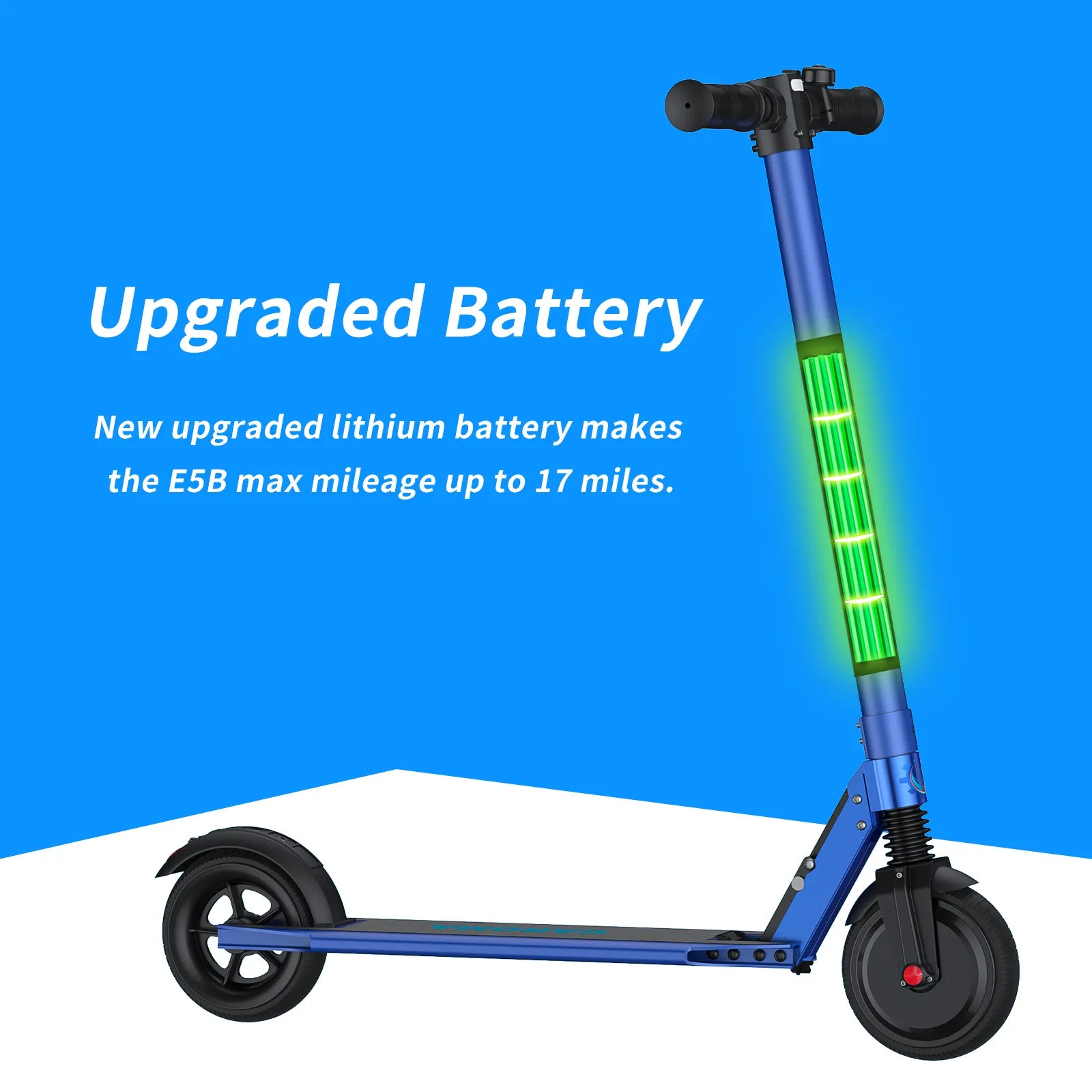 Caroma E5B Electric Scooter – 15.5MPH, 15 Mile Range, Foldable