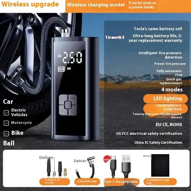 Compact Electric Air Pump – Fast & Portable Inflation