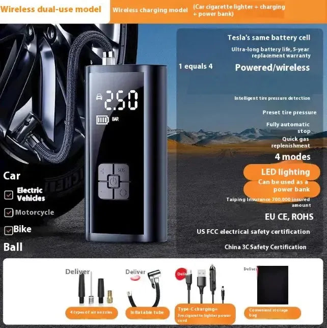 Compact Electric Air Pump – Fast & Portable Inflation