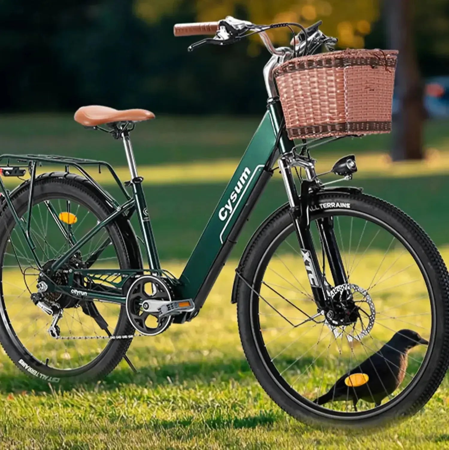 CYSUM Cityrun Electric Bike Step Through Commuter E-Bike Adults up to 32 Km/h