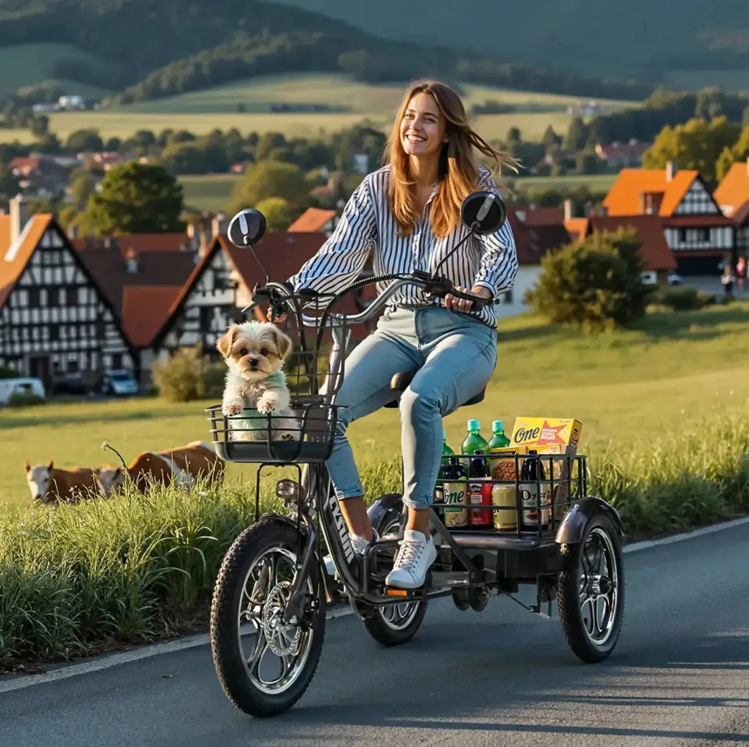 CYSUM T1 Pro Electric Tricycle Long Range Cargo E-Trike Adults up to 25 Km/h