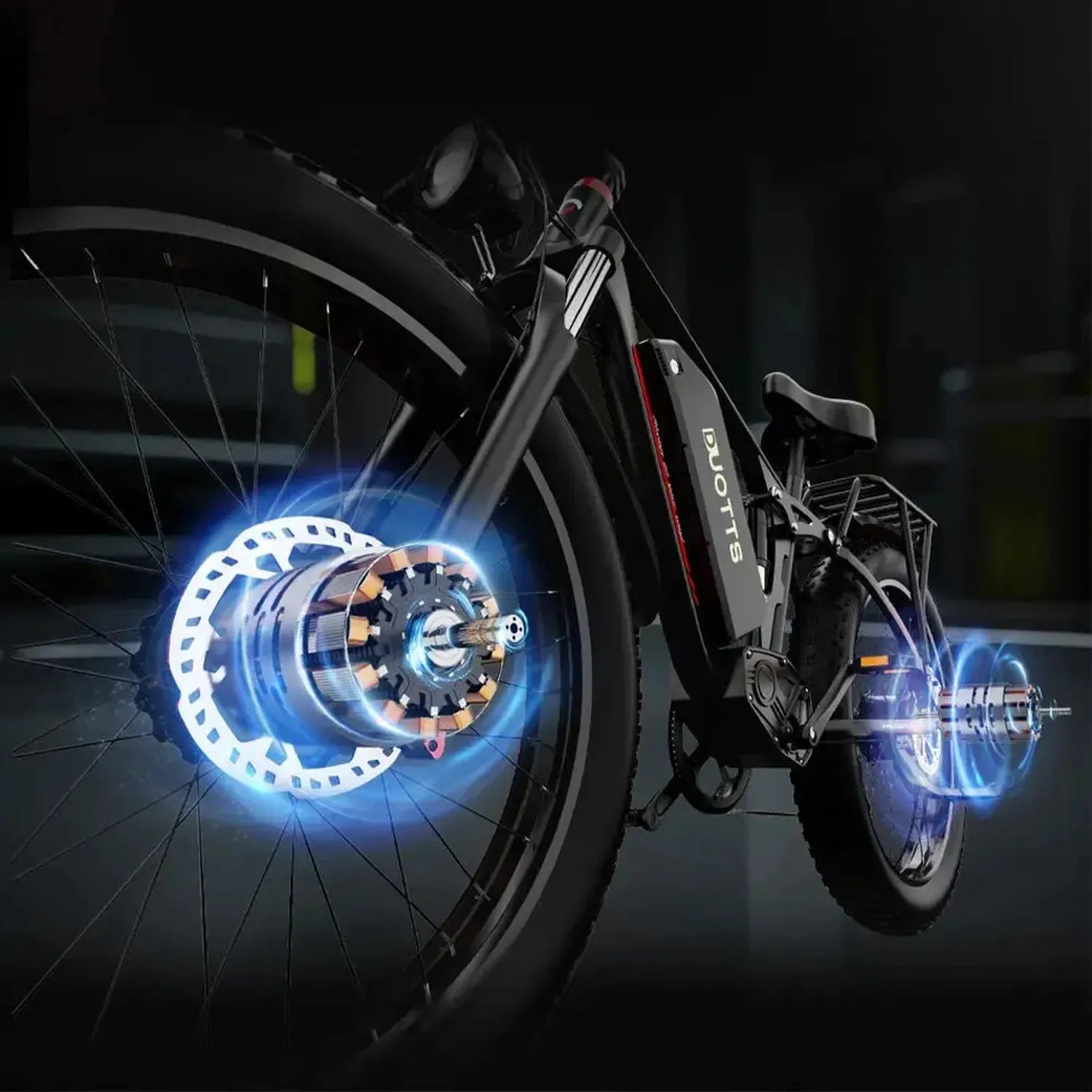 DUOTTS S26 Electric Bike Fat Tyre Full Suspension with Bluetooth Display up to 60 Km/h