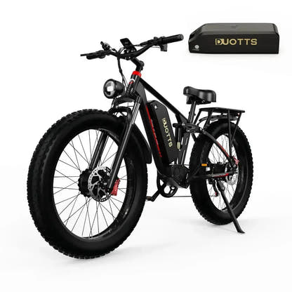 DUOTTS S26 Electric Bike Fat Tyre Full Suspension with Bluetooth Display up to 60 Km/h