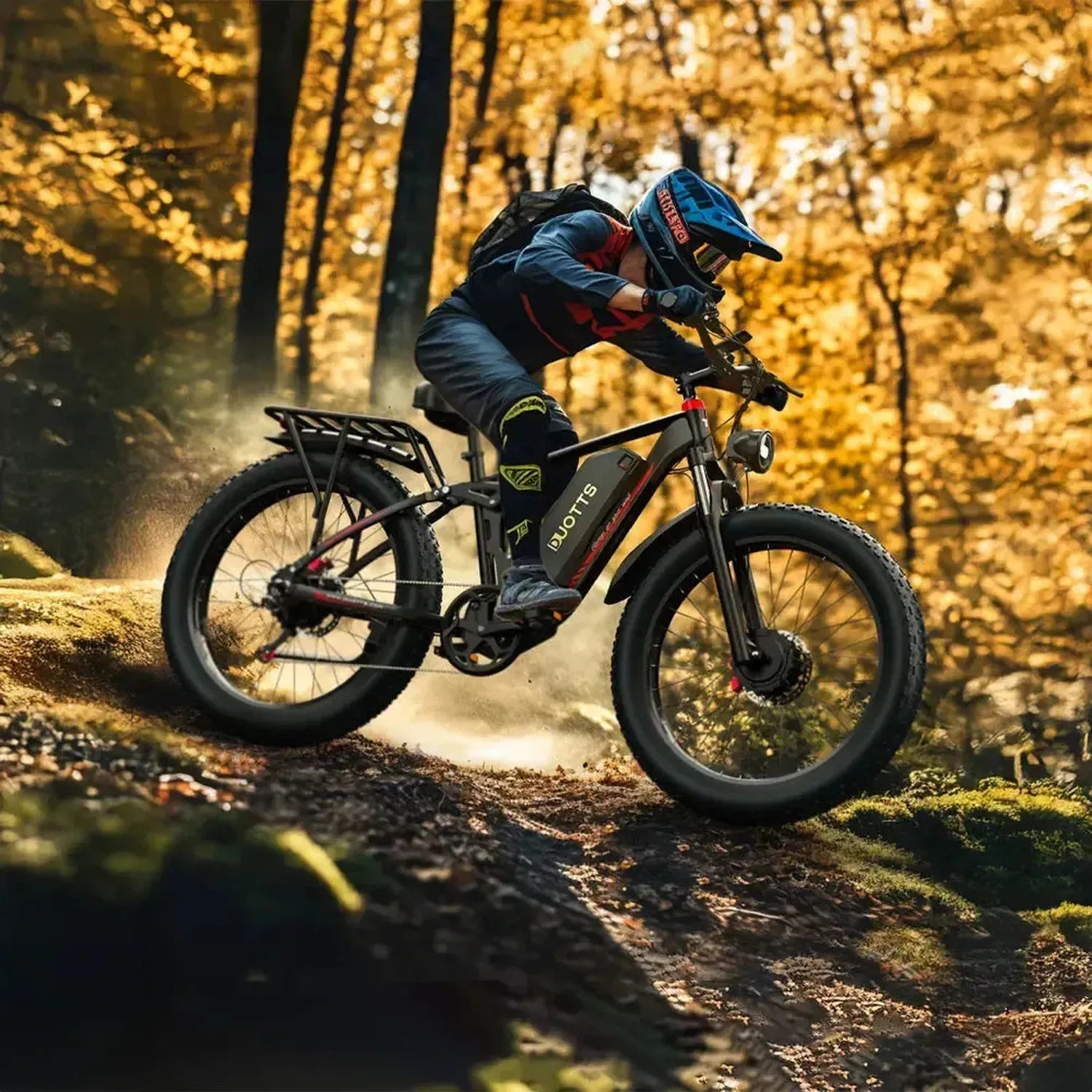 DUOTTS S26 Electric Bike Fat Tyre Full Suspension with Bluetooth Display up to 60 Km/h
