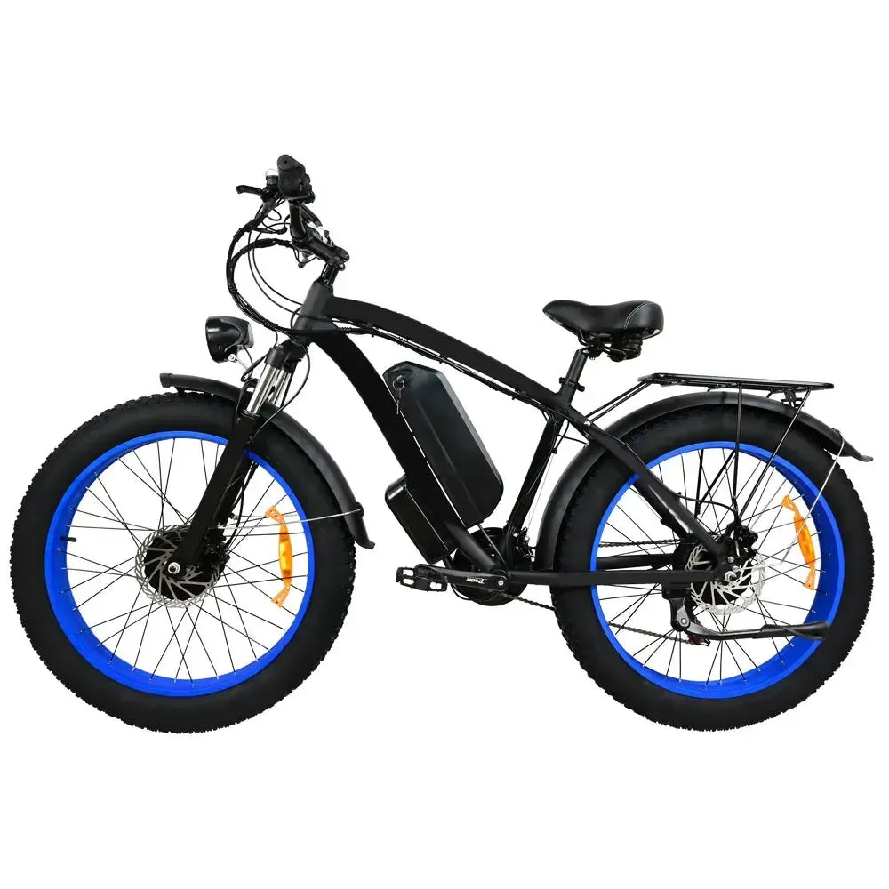 DriveTron DP2602 Electric Bike – Dual 1,000W Motors (2,000W Total), 48V 20Ah Battery, 26″ × 4.0″ Fat Tires, 55 km/h (34 mph) Top Speed, 85–90 km (53–56 mi) Range, Shimano 21-Speed, Hydraulic Disc Brakes