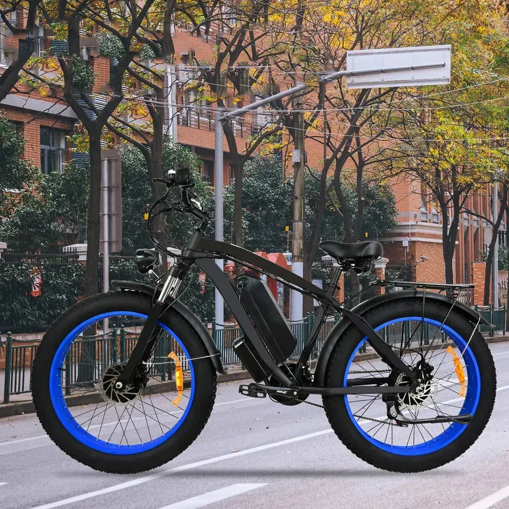 DriveTron DP2602 Electric Bike – Dual 1,000W Motors (2,000W Total), 48V 20Ah Battery, 26″ × 4.0″ Fat Tires, 55 km/h (34 mph) Top Speed, 85–90 km (53–56 mi) Range, Shimano 21-Speed, Hydraulic Disc Brakes