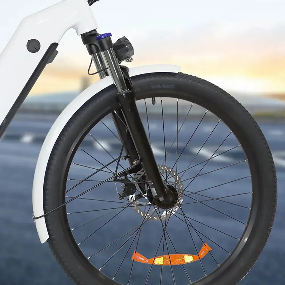 DriveTron DS2608 Electric Bike – 500 W Rear Hub Motor, 26″ × 2.1″ Tires, 48 V 12 Ah Battery, Up to 45 km (28 mi) Range, 35 km/h (22 mph) Top Speed, Shimano 7-Speed, Mechanical Disc Brakes, M5 LCD Display