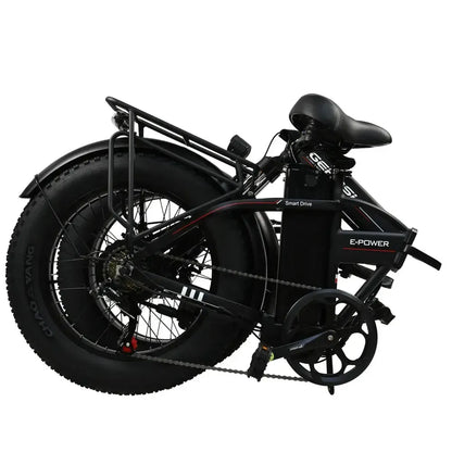 DriveTron DZ2002 Electric Bike – 750W Rear-Hub Motor, 20″ × 4.0″ Fat Tires, 48V 13Ah Battery, Approx. 40 km/h (25 mph) Top Speed, 35–45 km (22–28 mi) Range, Shimano 7-Speed, Mechanical Disc Brakes, Foldable Frame