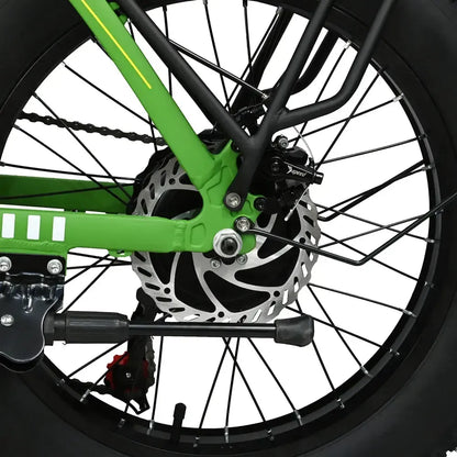 DriveTron DZ2002 Electric Bike – 750W Rear-Hub Motor, 20″ × 4.0″ Fat Tires, 48V 13Ah Battery, Approx. 40 km/h (25 mph) Top Speed, 35–45 km (22–28 mi) Range, Shimano 7-Speed, Mechanical Disc Brakes, Foldable Frame