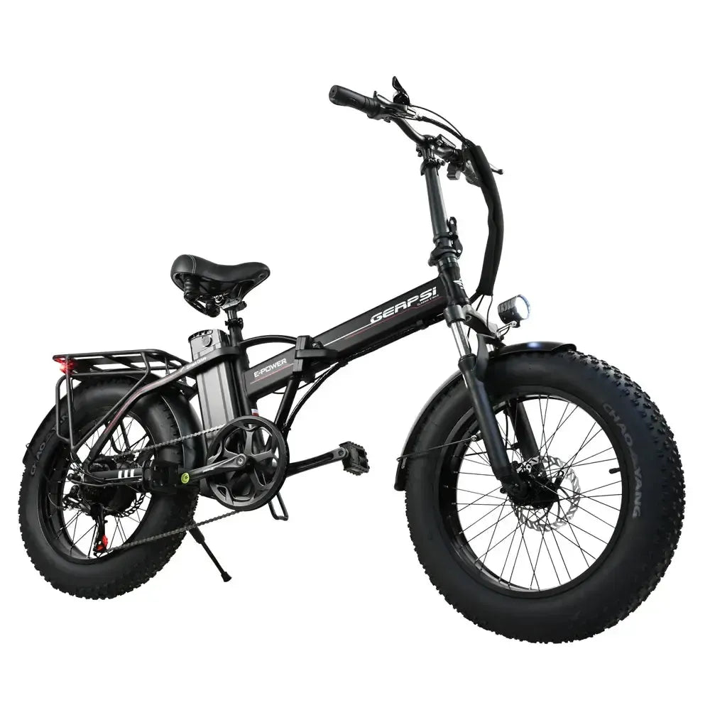 DriveTron DZ2002 Electric Bike – 750W Rear-Hub Motor, 20″ × 4.0″ Fat Tires, 48V 13Ah Battery, Approx. 40 km/h (25 mph) Top Speed, 35–45 km (22–28 mi) Range, Shimano 7-Speed, Mechanical Disc Brakes, Foldable Frame