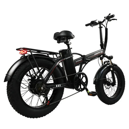 DriveTron DZ2002 Electric Bike – 750W Rear-Hub Motor, 20″ × 4.0″ Fat Tires, 48V 13Ah Battery, Approx. 40 km/h (25 mph) Top Speed, 35–45 km (22–28 mi) Range, Shimano 7-Speed, Mechanical Disc Brakes, Foldable Frame