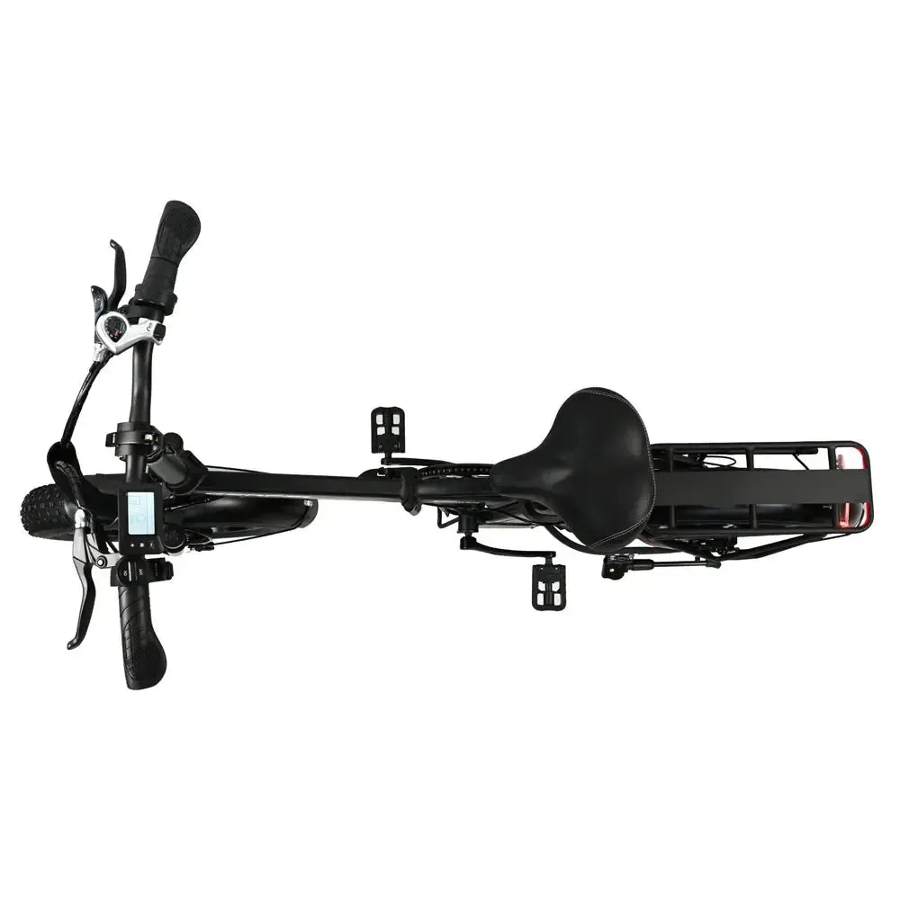 DriveTron DZ2002 Electric Bike – 750W Rear-Hub Motor, 20″ × 4.0″ Fat Tires, 48V 13Ah Battery, Approx. 40 km/h (25 mph) Top Speed, 35–45 km (22–28 mi) Range, Shimano 7-Speed, Mechanical Disc Brakes, Foldable Frame