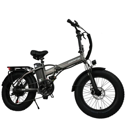 DriveTron DZ2002 Electric Bike – 750W Rear-Hub Motor, 20″ × 4.0″ Fat Tires, 48V 13Ah Battery, Approx. 40 km/h (25 mph) Top Speed, 35–45 km (22–28 mi) Range, Shimano 7-Speed, Mechanical Disc Brakes, Foldable Frame