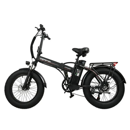 DriveTron DZ2002 Electric Bike – 750W Rear-Hub Motor, 20″ × 4.0″ Fat Tires, 48V 13Ah Battery, Approx. 40 km/h (25 mph) Top Speed, 35–45 km (22–28 mi) Range, Shimano 7-Speed, Mechanical Disc Brakes, Foldable Frame