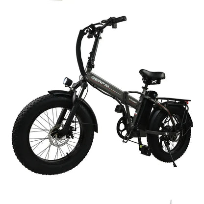 DriveTron DZ2002 Electric Bike – 750W Rear-Hub Motor, 20″ × 4.0″ Fat Tires, 48V 13Ah Battery, Approx. 40 km/h (25 mph) Top Speed, 35–45 km (22–28 mi) Range, Shimano 7-Speed, Mechanical Disc Brakes, Foldable Frame