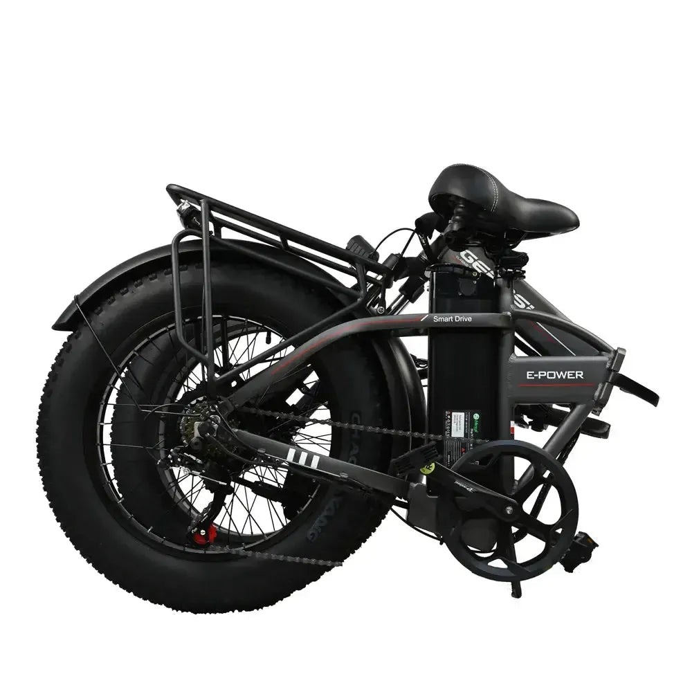 DriveTron DZ2002 Electric Bike – 750W Rear-Hub Motor, 20″ × 4.0″ Fat Tires, 48V 13Ah Battery, Approx. 40 km/h (25 mph) Top Speed, 35–45 km (22–28 mi) Range, Shimano 7-Speed, Mechanical Disc Brakes, Foldable Frame